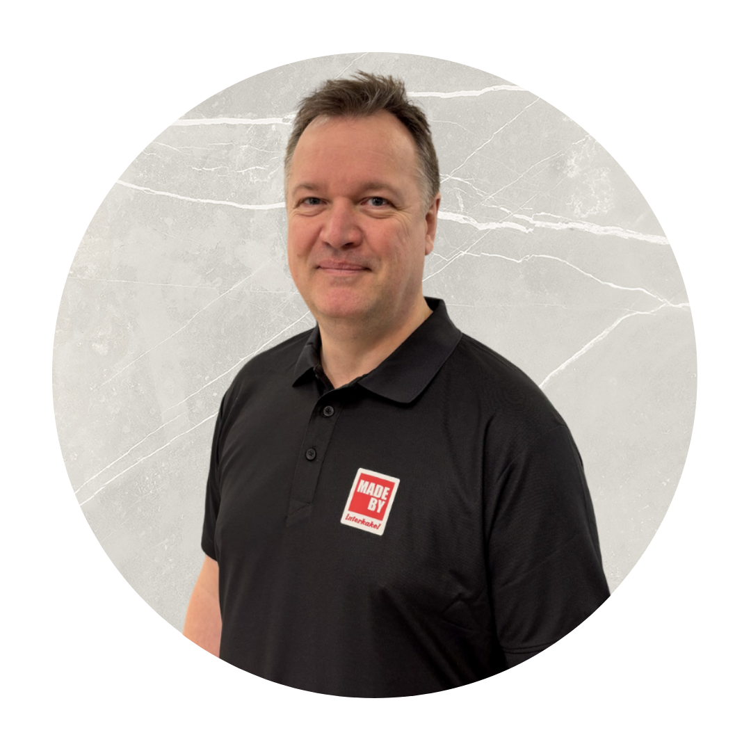 Jonas Kjellgren, platschef på Interkakel Göteborg